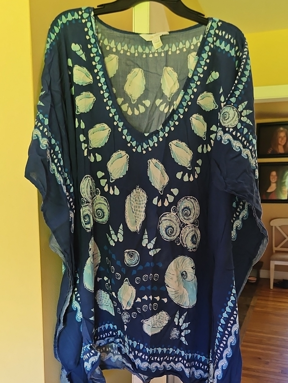 Lilly Pulitzer Women's Navy Blue Seashell Cover Up